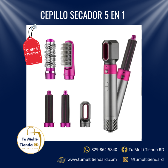 CEPILLO PARA PELO™ 5 EN 1 | ¡LUCE UN CABELLO DE SALÓN EN MINUTOS!